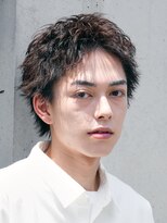 テン 心斎橋(tenn.)&nbsp;アクティブショートフェザーパーマルーズショートセンターパート