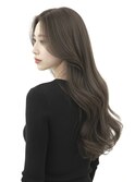 ナチュラルこっくり寒色ブラウン×重めロングヘア