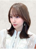 *20代30代40代◎小顔シースルー2way前髪レイヤーくびれヘア