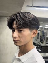 ニコトウキョウ 新宿(nico TOKYO) テーパーフェードニュアンスパーマ刈り上げセンターパートメンズ