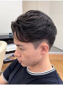 曲がるメンズ縮毛矯正×毛流れフェザーショート/名古屋/栄