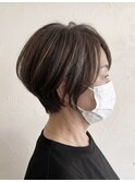【エイジング毛でも】大人のショートレイヤー