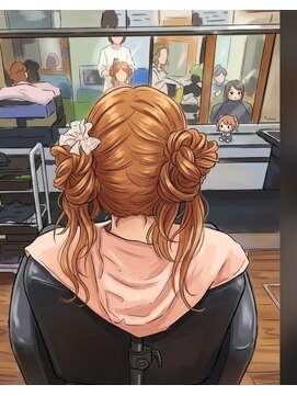 ヤスオカ美容室 ゆるふわクラゲヘア