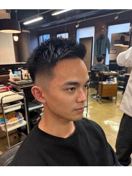 ワンワンオー バーバーショップ 博多店(@110 BARBER SHOP) ツーブロックショートカルマヘアスリックバックジェットフェード