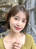 メゾンアクア 表参道(Maison ACQUA)&nbsp;切りっぱなしボブレイヤーボブ似合わせ小顔前髪縮毛矯正/表参道