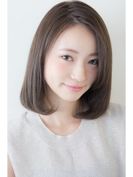 ピュアーネ(Purene) ダークグレージュ×タイトストレート◆20代30代40代50代