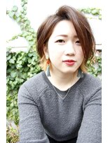 ヘアメイク マルナ 本店(HAIR MAKE MALUNA)&nbsp;【ＭAＬＵＮＡ　ヒマワリ】インナーカラー×レイヤーボブ