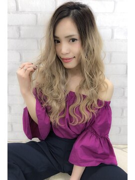 ルノン フィージュ(LUNON fieju) 【LUNON fieju】ダークグレージュ×ハイトーンカラー