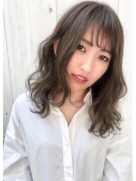 ローランド(Rowland) パーマスタイル☆シースルーバング☆アッシュブラウン