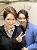 結婚式留袖スタイルとワンピースに合わせたシニヨンスタイル