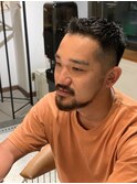 米軍風外国人ベリーショートバーバースタイル