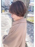 40代大人女性に人気な束感ショートスタイル