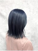 外ハネ×ブルーシルバー