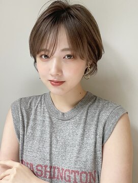 コクーン 銀座(Cocoon) カジュアルショート#切りっぱなしボブ#美髪#ピンクブラウン