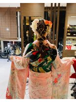 ラグーンヘアー(Lagoon hair) 成人式オニオンヘアセット着付け♪