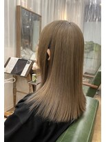 アンダーバーホワイトモデ 河内長野(_WHITE mode)&nbsp;◎透明感カラー★ダブルカラーブリーチミルクティーベージュ