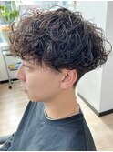 波巻きスパイラルツイストスパイラルパーママッシュメンズヘア
