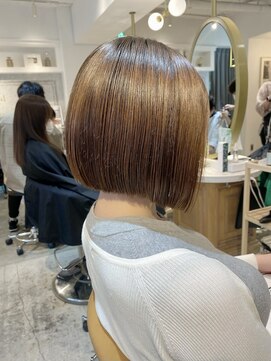 ロンド シャルム 吉祥寺(Lond charme) 春ショコラアッシュベージュヘルシーボブぱつっと縮毛矯正