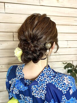 デコヘアー キートス(DECO HAIR kiitos) 愛されヘア/浴衣アレンジ/綺麗系シニヨン