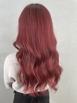 アリアバイエクラート 池袋店(ARiA by ECLART) 艶ウェーブのカシスレッド&ピンク