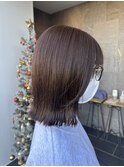 #明るめブラウン外ハネスタイル