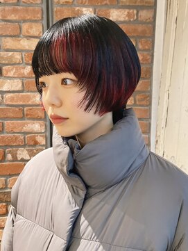 ボコカ(bococa) 【macana指名】デザインカラー　インナーカラー　ウルフカット