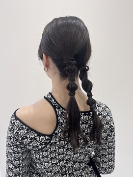 シェノン 夙川(CHAINON) エアリーロング/美髪髪質改善/切りっぱなしボブ/ピンクブラウン