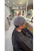 リアン 上尾店(Rien)&nbsp;シルバー×ツイスパ/韓国カラー/垢抜け/デザインカラー/