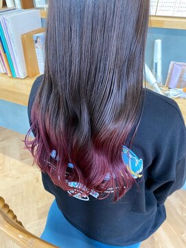 メルク(merc.) ピンクパープル グラデーションカラー◎