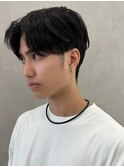 ★10代20代30代韓国ヘアスーツ短髪センターパート刈り上げメンズ