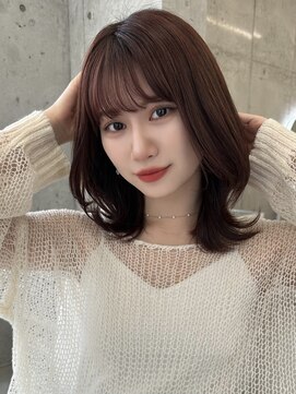 アイヴィー(IVY) 艶髪カラーフェイスレイヤーくびれミディアム【肥田亜沙美】