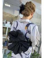 ヘアールーム ミルゥ(hair room MILOU)&nbsp;BLACKflower浴衣スタイル★