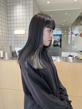 ホロ(hollo) インナーカラーイヤリングカラーブロンドミルクティーベージュ