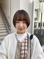 カフ(CAF)&nbsp;ブラウンベージュ/ショートボブ/小顔/大阪/心斎橋
