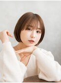 20代30代40代・前髪ありナチュラルボブ