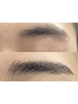 理容師だからこそできる「シェービング」で内側から溢れる清潔感を。眉もしっかり整えて爽やかな印象に！