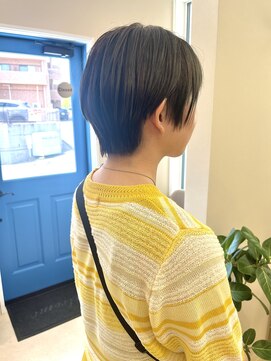 サンリット(SUNLYT) ショートボブ白髪ぼかしハイライトカラー髪質改善韓国顔周り