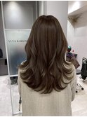 暗めカラー/グランマッシュ[レイヤーカット/髪質改善/銀座]