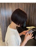 【ROMANO 】minibob × deep red color