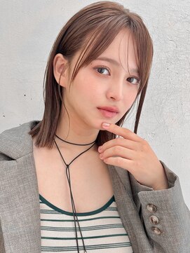 キリ 表参道(kyli) ワンカールサイドバングうるツヤセミディうる艶髪外ハネボブ