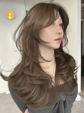 バベル アット フルリール 甲子園口(BABEL at fleurir) 海外ガールレイヤー/重ためレイヤーカット/バタフライカット