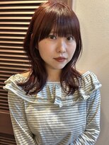エンベロープス 中目黒(Envelopes)&nbsp;韓国っぽくびれヘアにチェリーレッドで透明感を