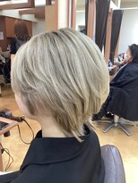 ヒラトヤ 肴町店 ブリーチオンカラーハイトーンダブルカラー簡単スタイリング