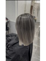 アンダーバーホワイト 広島 並木店(_WHITE)&nbsp;広島バレイヤージュ/ハイライト/ブリーチダブルカラー