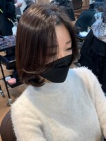 hyon myon/RISEbyREVO 綾瀬店【ヒョンミョン】&nbsp;ハッシュカット/デザインカラー/グレージュ[綾瀬駅/韓国ヘア]