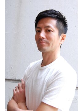 メリケンバーバーショップ コウベ(MERICAN BARBERSHOP KOBE) ワイルドアップバングビジネスソフトツーブロックテクノ#m394