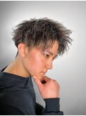 ソフトツイストパーマアップバング