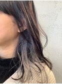アッシュ系インナーカラー