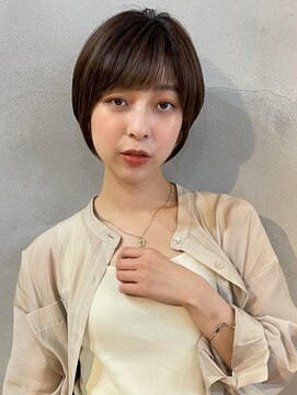 ネリ(nely) 【nely】大人可愛い20代30代40代丸みショートボブ