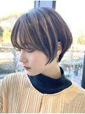 30代40代大人女性/前髪ありショートボブ/ショートヘア/髪質改善